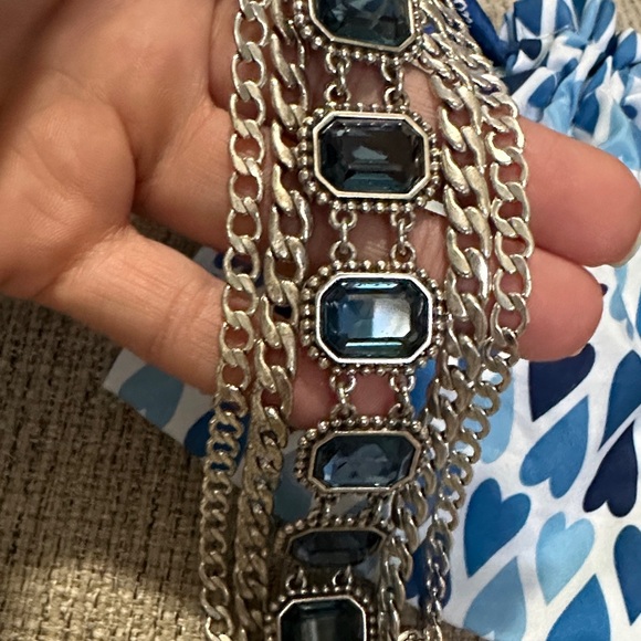 Brighton VTG Le Ritz Blue Swarovski Crystals bracelet - Picture 5 of 5